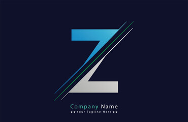 Z Letter logo design vector template.