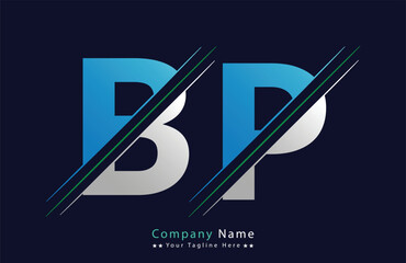 Unique BP letter logo Icon vector template.