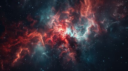 Fototapeta premium Cosmic Nebula with Stars