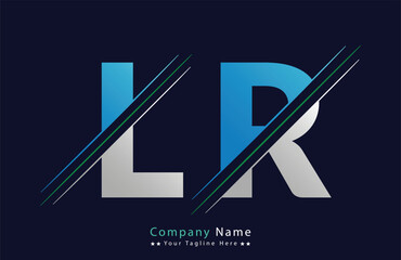 LR Letter logo design vector template.