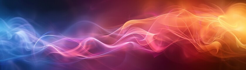 Obraz premium A visually captivating background showcasing a smooth gradient with a stunning motion blur effect. The colors seamlessly blend, creating a dynamic and fluid appearance. The soft blurring of lines and