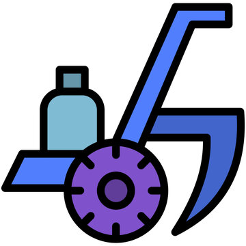 recommend clip art: cultivator filled line icon