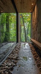 Eco Friendly Bamboo Sauna Retreat Immersed in Serene Nature Inspired Ambiance