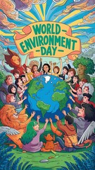 World Environment Day (Illustration-typography)