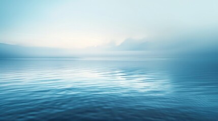 Obraz premium Gradient of tranquil blue hues, perfect for depicting calmness and meditation.