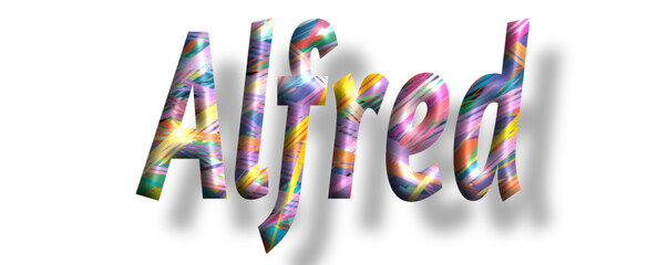 cathe - Threads, multicolored stripes - name - three-dimensional effect tubular writing - Vector graphics - Word for  presentations, greetings, banners, card, prints, cricut, silhouette, sublimation