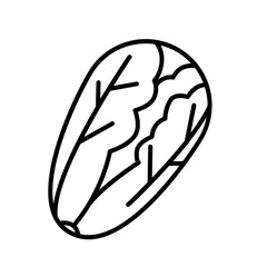 vegetable icon design outline