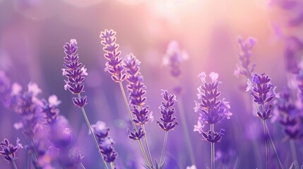 Serene lavender backdrop with gradient hues, perfect for mindfulness concepts.