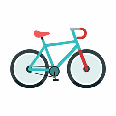 Modern bicycle isolated vector illustration