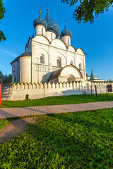 Suzdal, Vladimir region, Russia, Golden Ring: - The Suzdal Kremlin is the oldest part of the Russian city of Suzdal, the Cathedral of the Nativity of the Blessed Virgin Mary in the Suzdal Kremlin. Sum