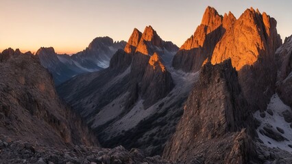 Beautiful scenery of mountains