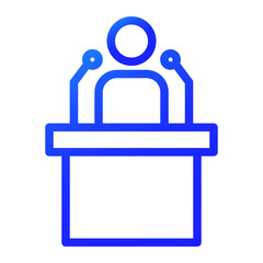 the reader claims gradient icon style