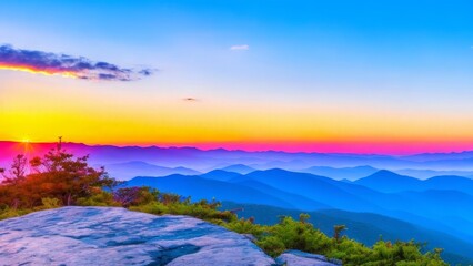 Beautiful scenery of mountains
