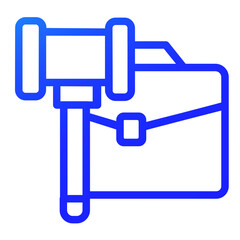 attorney's file gradient icon style