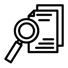 search for the truth line icon style