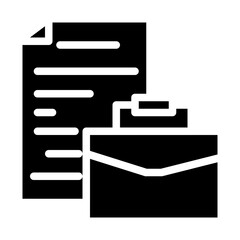 court file solid icon style