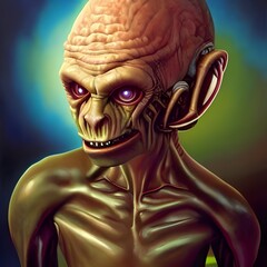 Obraz premium portrait of an alien