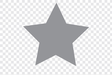 Fototapeta premium Star icon isolated on black, white and transparent background. Favorite, Best Rating, Award symbol. Vector Illustration