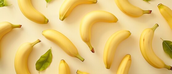 Ripe fresh yellow banana fruit