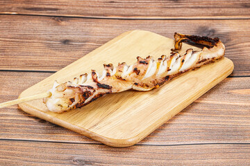 Delicous tasty Grilled octopus tentacle