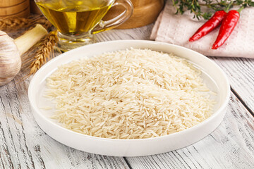 Indian cuisine - raw basmati rice