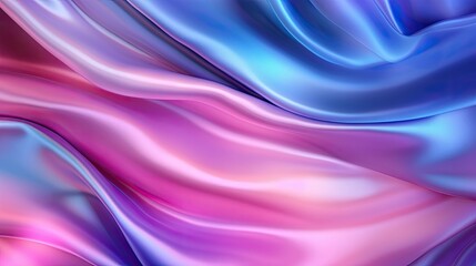 Fototapeta premium Shiny silk texture with glowing spectrum effects