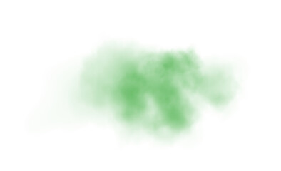 Green fog in slow motion. Realistic atmospheric green smoke. Green fume slowly floating rises up. PNG.
