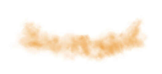 Yellow fog in slow motion. Realistic atmospheric yellow smoke. Yellow fume slowly floating rises up. PNG.
