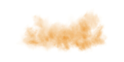 Yellow fog in slow motion. Realistic atmospheric yellow smoke. Yellow fume slowly floating rises up. PNG.
