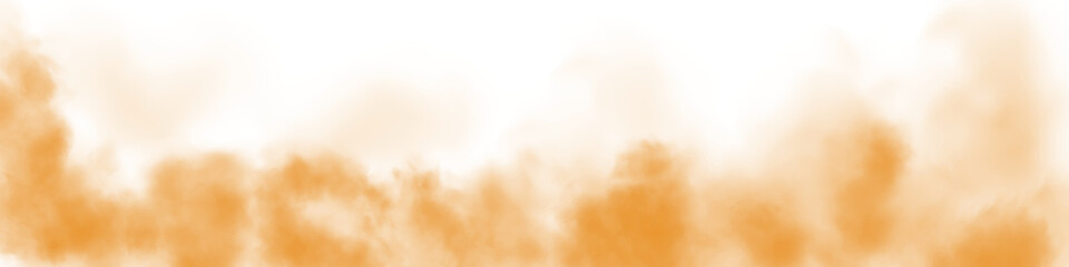 Yellow fog in slow motion. Realistic atmospheric yellow smoke. Yellow fume slowly floating rises up. PNG.
