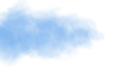 Blue fog in slow motion. Realistic atmospheric blue smoke. Blue fume slowly floating rises up. PNG.  © Orange Sky
