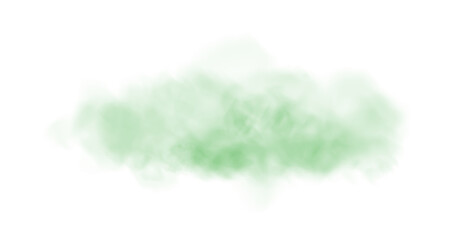 Fototapeta premium Green fog in slow motion. Realistic atmospheric green smoke. Green fume slowly floating rises up. PNG. 