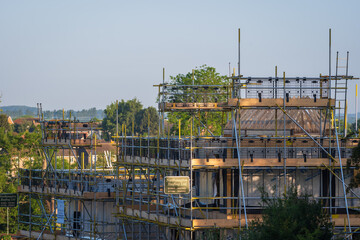 New build house development estate in england uk