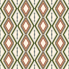 Geometric ethnic oriental seamless pattern traditional design for background,carpet,wallpaper,clothing,wrapping,batik,fabric,Vector illustration. Embroidery style.