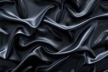 Fototapeta premium Black Silk Close Up
