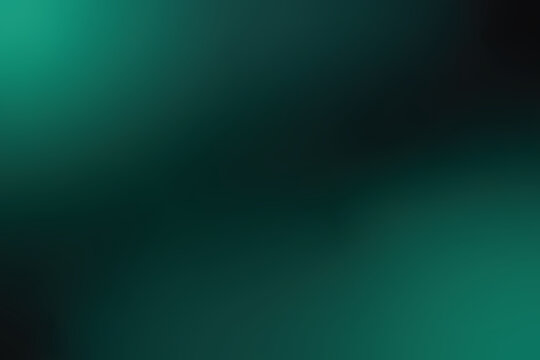 Abstract dark emerald green gradient background with glowing lights. Vector illustration
