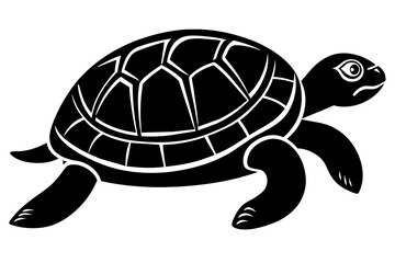 turtle silhouette vector illustration