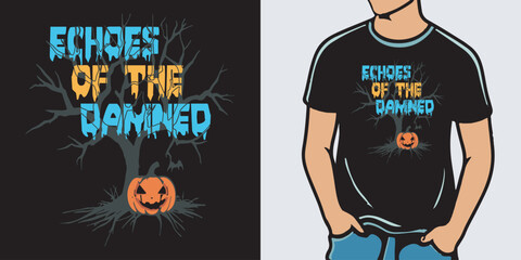 Halloween t shirt design template,halloween type t-shirt design
