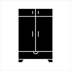 Cupboard furniture line icon. linear style sign for mobile concept and web design. Cabinet, closet outline vector icon. Symbol, logo illustration. 