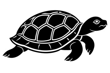 turtle silhouette vector illustration