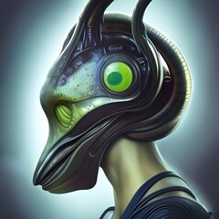 portrait of an alien