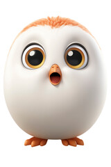 Obraz premium A Tiny Penguins Wide-Eyed Wonder in a Whimsical World