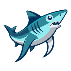 shark vector icon illustration 