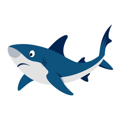 shark vector icon illustration 