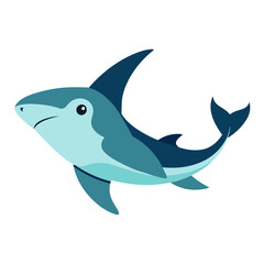 shark vector icon illustration 