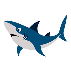 shark vector icon illustration 