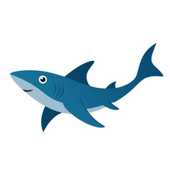 shark vector icon illustration 