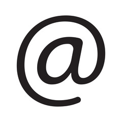 At the rate icon symbol. e mail sign, symbol, icon. At sign design for app, logo, website. Vector illustration.