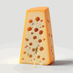 Mozarela Cheese Cartoon Design Very Delicious