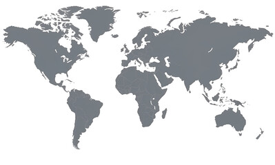 Naklejka premium Hi Detail Vector Political World Map illustration